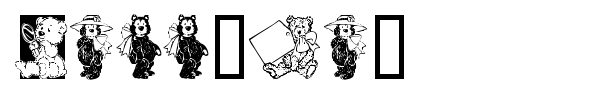 Teddyber font preview